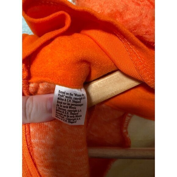 Vintage The Disney Store Kids Childrens Tigger 4-6T Orange Full Body Costume Zip - Picture 7 of 10